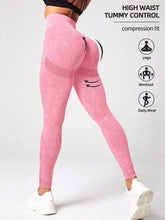 Load image into Gallery viewer, Matte Washed Seamless Booty Poppin&#39; Yoga Pants, High Waist Hip Lift Fitness Pants, Yoga Leggings
