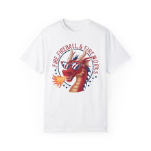 Load image into Gallery viewer, Fire, Fireball, Fireworks, Firecracker, 4th of July shirt, Unisex, Comfort Colors, Comfy, Unique, 90s
