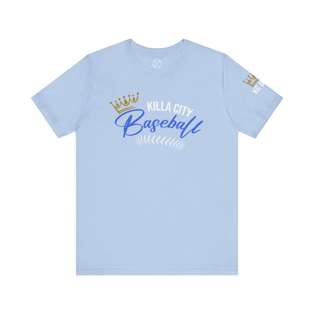 Killa City Baseball shirt, Royals, KC, KCMO, Unique Tees, KC Baby, Blue, Crown City, Killa City, Unisex, Classic