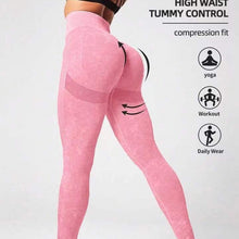 Load image into Gallery viewer, Matte Washed Seamless Booty Poppin&#39; Yoga Pants, High Waist Hip Lift Fitness Pants, Yoga Leggings
